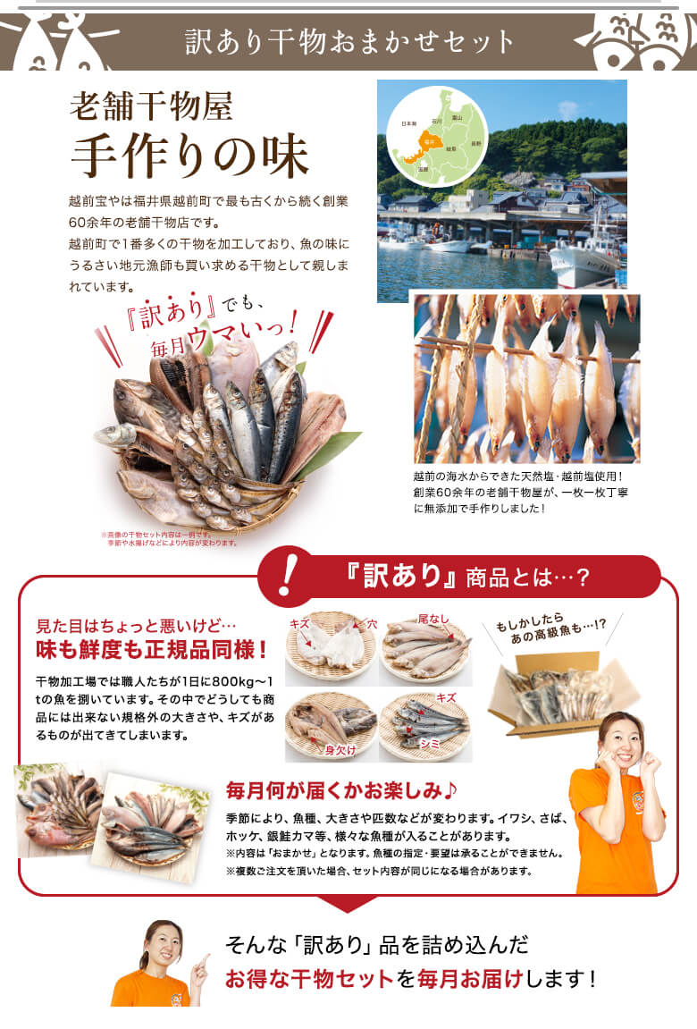 訳あり干物おまかせセット