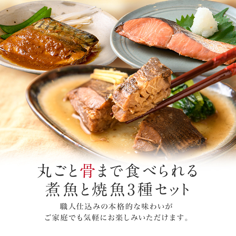 骨まで煮魚焼魚3種-3種セット01